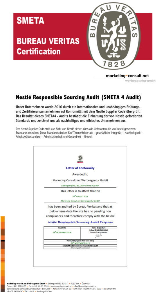 Nestle Responsible Sourcing Audit